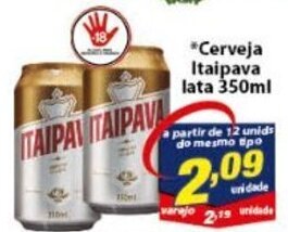 Vencedor Atacadista Cerveja Itaipava lata 350ml oferta
