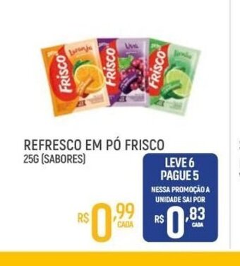 Refresco em po Frisco 25g