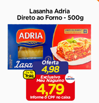 Lasanha Adria Direto ao Forno 500g