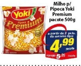 Vencedor Atacadista Milho p/ Pipoca Yoki Premium pacote 500g oferta