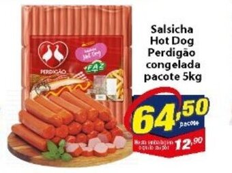 Vencedor Atacadista Salsicha Hot Dog Perdigao Congelada pacote 5kg oferta