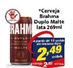Cerveja Brahma Duplo Malte lata 269ml