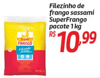 Comper Filezinho de frango sassami SuperFrango pacote 1kg oferta
