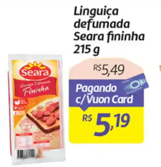 Comper Linguica Defumada Seara finiha 215g oferta