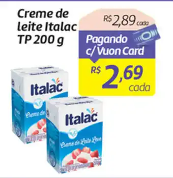 Comper Creme de Leite Italac TP 200g oferta