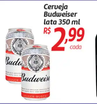 Comper Cerveja Budweiser lata 350ml oferta