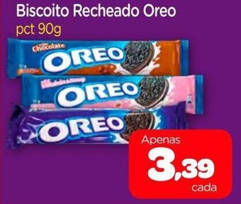 Nordestão Biscoito Recheado Oreo 90g oferta