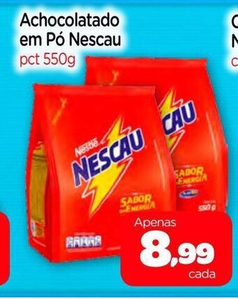 Nordestão Achocolatado em po Nescau 550g oferta
