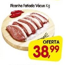 Cercadão Picanha Fatiada Vacuo 1kg oferta