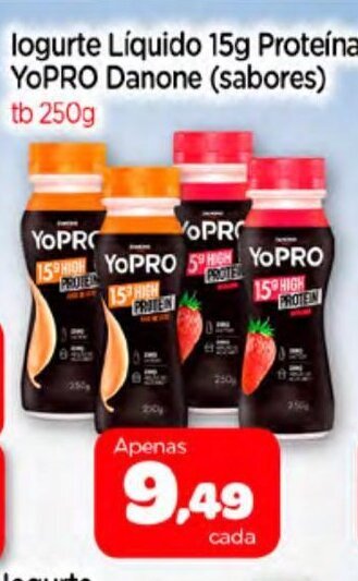 Nordestão Iogurte Liquido 15g Protein YoPro 250g oferta