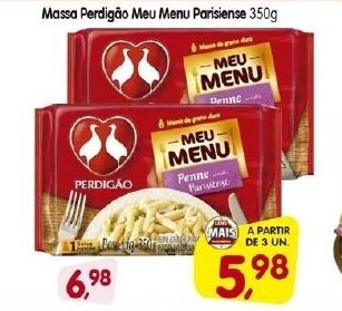 Cercadão Massa Perdigao Meu Menu Parisiense 350g oferta