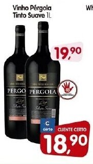 Cercadão Vinho Pergola Tinto Suave 1L oferta