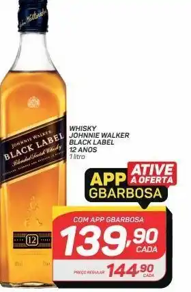 GBarbosa Whisky johnnie walker black label 12 anos 1 litro oferta