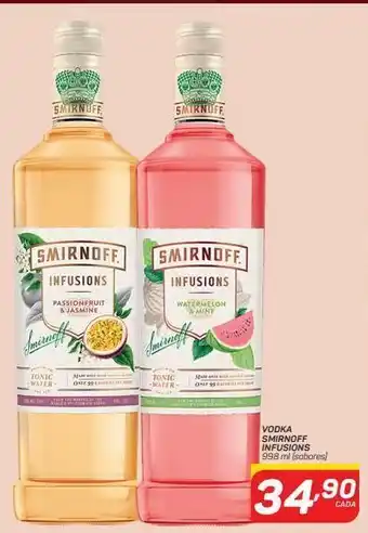 Vodka smirnoff infusions 998 ml (sabores)