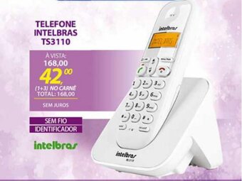 Lojas Cem Telefone Intelbras TS3110 oferta