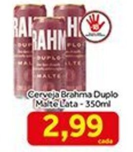 Shibata Supermercados Cerveja Brahma Duplo Malte Lata 350ml oferta