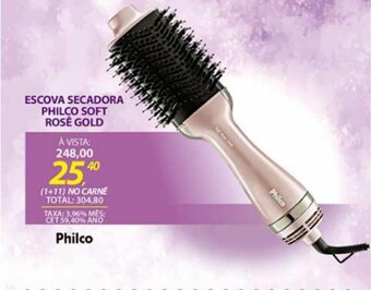 Lojas Cem Escova secadora Philco soft Rose Gold oferta