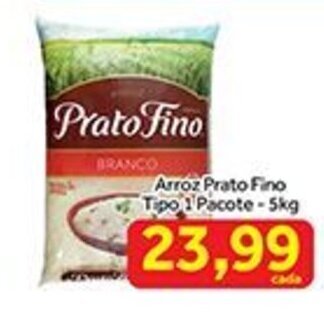 Arroz Prato Fino tipo 1 pacote 5kg