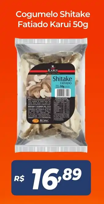 Cogumelo Shitake Fatiado Karui 50g