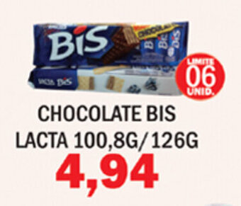 Supermercados Mendonça Chocolate Bis Lacta 100.8g/126g oferta