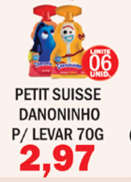 Supermercados Mendonça Petit Suisse Danoninho p/Levar 70g oferta