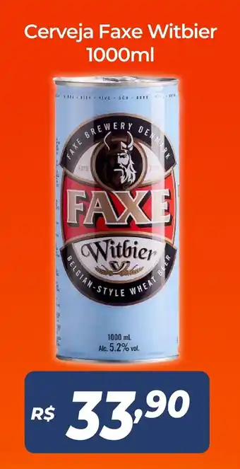 Atakarejo Cerveja Faxe Witbier 1000ml oferta