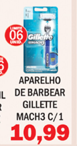 Supermercados Mendonça Aparelho de barbear Gillette Mach3 c/1 oferta