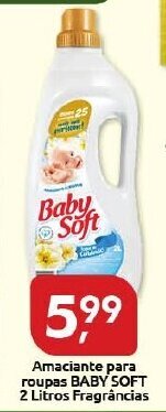 Supermercados Nori Amaciante para roupas Baby Sof 2L fragrancias oferta