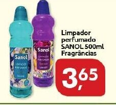 Supermercados Nori Limpador perfumado Sanol 500ml fragrancias oferta