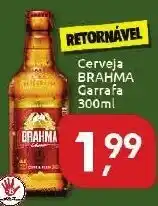 Supermercados Nori Cerveja Brahma Garrafa 300ml oferta
