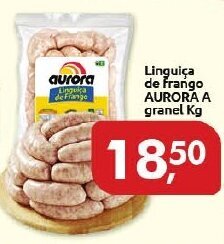 Supermercados Nori Linguica de Frango Aurora a granel 1kg oferta