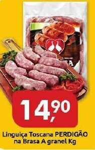 Linguica Toscana Perdigao Na Brasa a granel 1kg