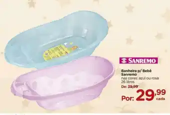 Banheira p/ bebe Sanremo 26L
