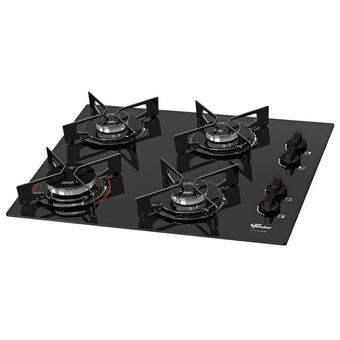 Benoit Fogão Cooktop 4 Queimadores Fit Line Gás Mesa de Vidro 26342/57175 Fischer oferta