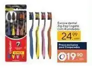 Coop Escova dental Zig Zag Colgate com 4 unidades oferta