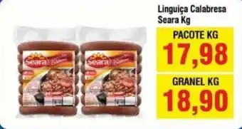 Spani Atacadista Linguica Calabresa Seara 1kg oferta