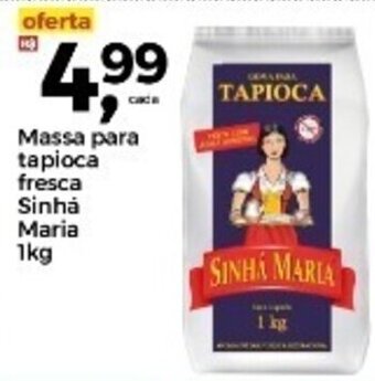Massa para tapioca fresca Sinha Maria 1kg