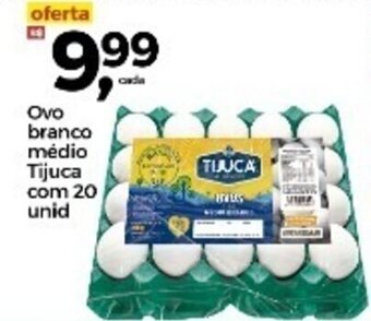 Frangolândia Ovo Branco medio Tijuca com 20 unid oferta