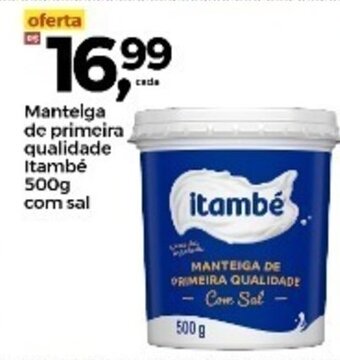 Frangolândia Manteiga de primeira qualidade Itambe 500g com sal oferta