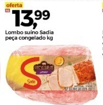 Frangolândia Lombo suino Sadia peca Congelado 1kg oferta