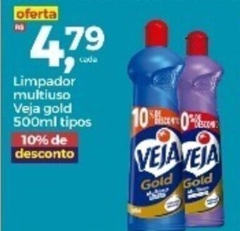 Frangolândia Limpador Multiuso Veja Gold 500ml tipos oferta