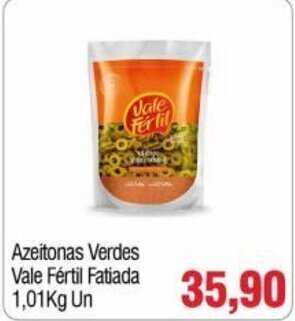 Spani Atacadista Azeitonas Verdes Vale Fertil Fatiada 1.01kg un oferta