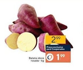 Coop Batata Doce Rosada 1kg oferta