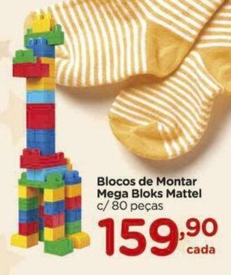 Carrefour Blocos de Montar Mega Bloks Mattel c/80 pecas oferta