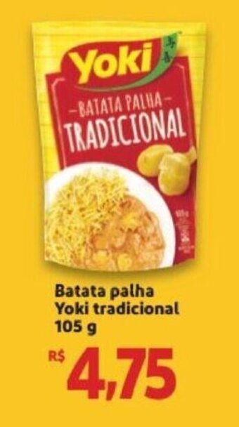 Extra Supermercado Batata Palha Yoki tradicional 105g oferta