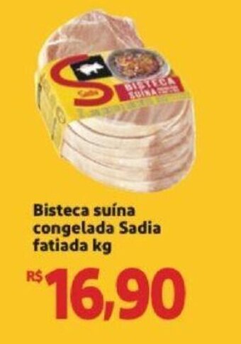 Extra Supermercado Bisteca Suina Congelada Sadia fatiada 1kg oferta