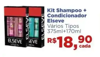 Supermercados Mateus Kit Shampoo + Condicionador Elseve 375ml + 170ml oferta