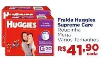 Supermercados Mateus Fralda Huggies Supreme Care oferta