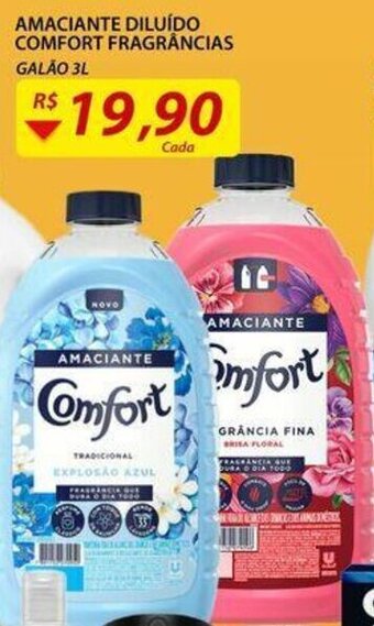 Assaí Atacadista Amaciante Diluido Comfort Fragrancias 3L oferta