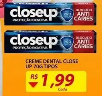 Creme Dental Close Up 70g tipos